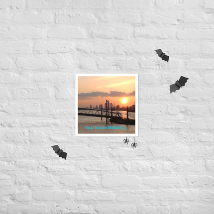 Evening Glow Photo paper poster with realestatematching without key Logo
