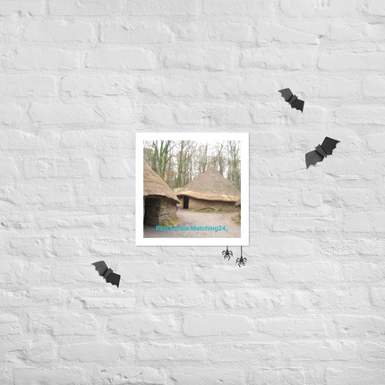 Village Charm Photo paper poster with realestatematching24 without key Logo