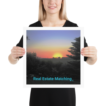 Beautiful Sunset Sinari Photo paper poster with realestatematching without key Logo