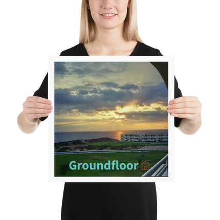 Natural View Photo paper poster with Groundfloor with House Logo