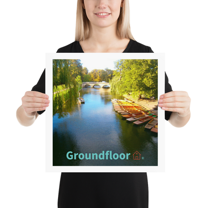Beautiful Nature Photo paper poster with Groundfloor with House Logo
