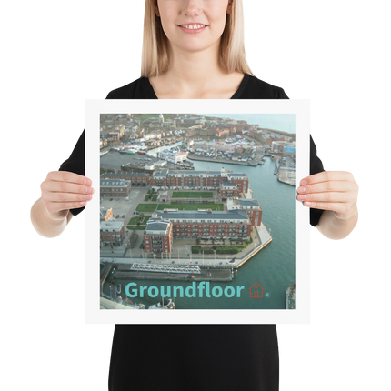 Nice City Photo paper poster with Groundfloor with House Logo