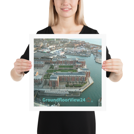Nice City Photo paper poster with groundfloorview24 with House Logo