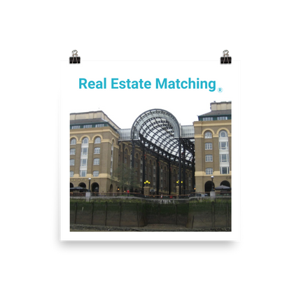 Hay's Galleria Photo paper poster with Real Estate Matching Logo