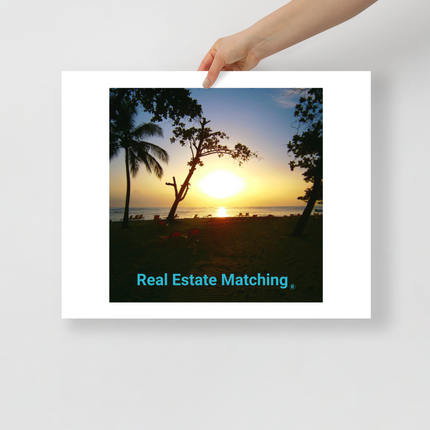 Beautiful Sea View Photo paper poster with realestatematching without key Logo