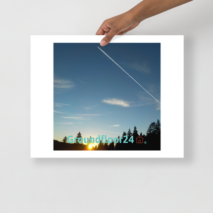 Attractive Sinari Photo paper poster with Groundfloor24 with House Logo