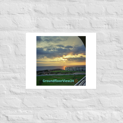 Natural View Photo paper poster with groundfloorview24 with House Logo