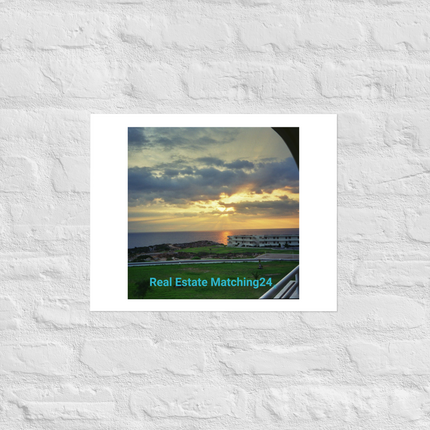 Natural View Photo paper poster with realestatematching24 without key Logo