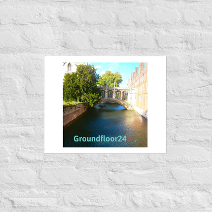 Beautiful Canel Photo paper poster with Groundfloor24 with House Logo