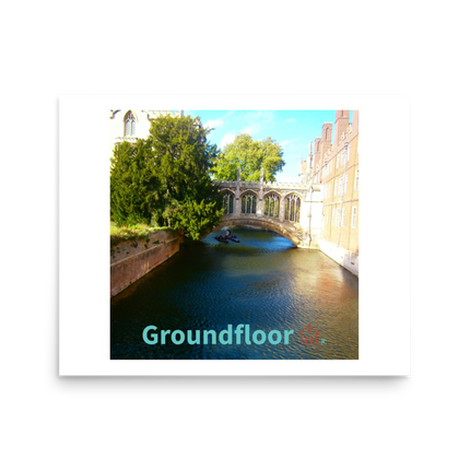 Beautiful Canel Photo paper poster with Groundfloor with House Logo