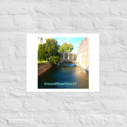 Beautiful Canel Photo paper poster with groundfloorview24 with House Logo