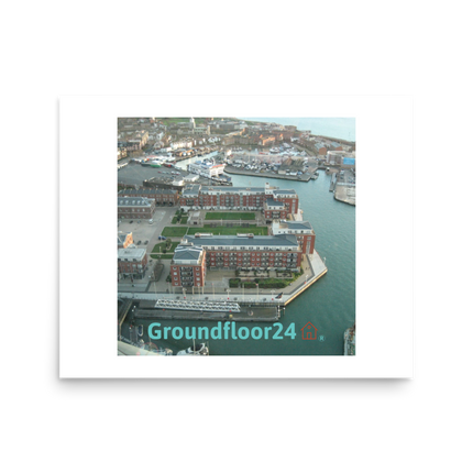 Nice City Photo paper poster with Groundfloor24 with House Logo