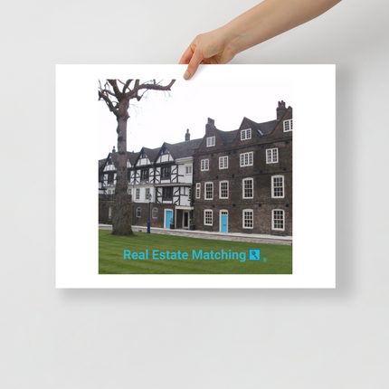 Beautiful Palace Photo paper poster with realestatematching with key Logo