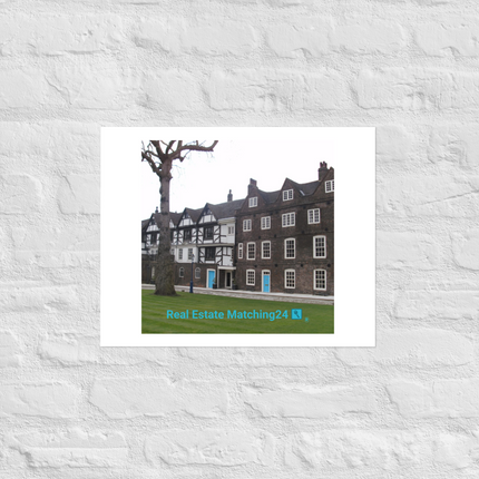Beautiful Palace Photo paper poster with realestatematching24 with key Logo