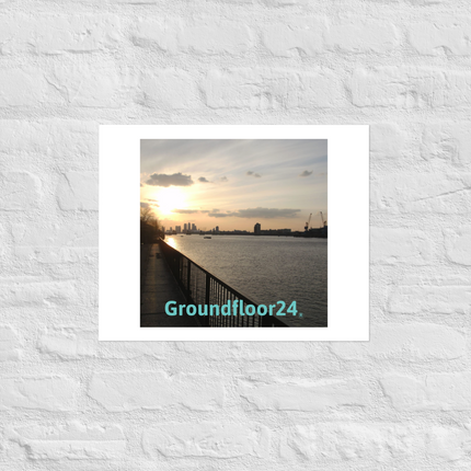 Awesome River View Photo paper poster with Groundfloor24 without House Logo