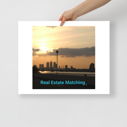 Majestic Sunset Photo paper poster with realestatematching without key Logo