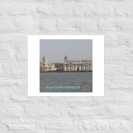 Riverside Beauty Photo paper poster with realestatepartner24 with house Logo