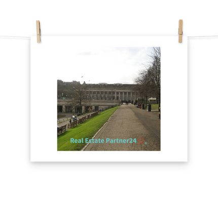 Majestic Palace Photo paper poster with realestatepartner24 with house Logo