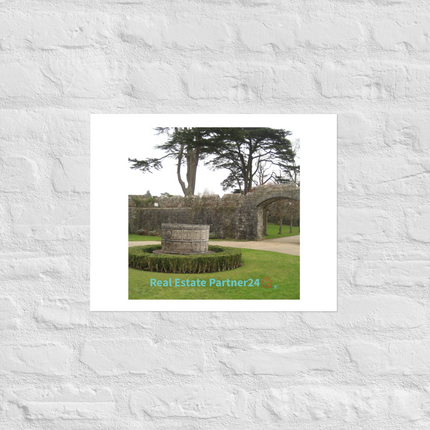 Nature's Wonders Photo paper poster with realestatepartner24 with house Logo