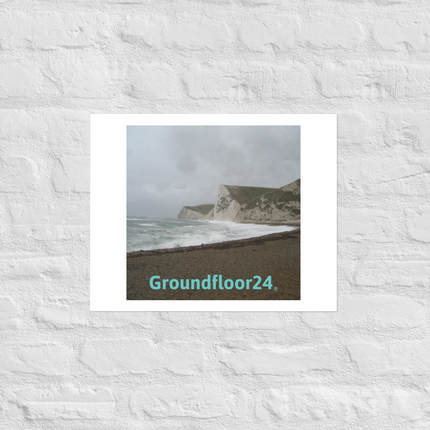 Waves and Sand Photo paper poster with Groundfloor24 without House Logo