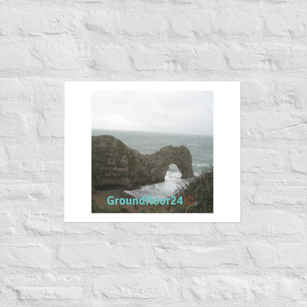 Coastal Escape Photo paper poster with Groundfloor24 with House Logo