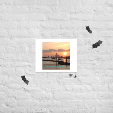 Evening Glow Photo paper poster with realestatematching without key Logo