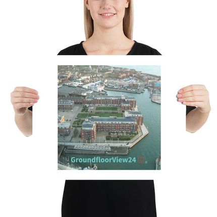 Nice City Photo paper poster with groundfloorview24 with House Logo