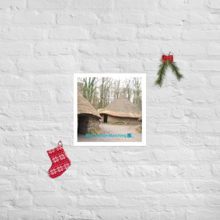 Village Charm Photo paper poster with realestatematching with key Logo