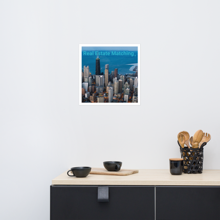 Beutiful Sinari Photo paper poster with Real Estate Matching Logo