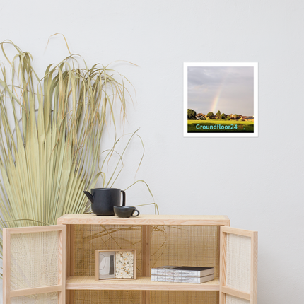 The Rainbow Sinari Photo paper poster with Groundfloor24 Logo