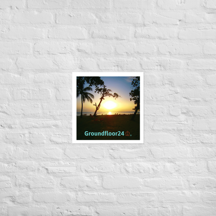 Beautiful Sea View Photo paper poster with Groundfloor24 without House Logo