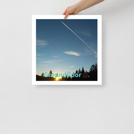 Attractive Sinari Photo paper poster with Groundfloor with House Logo