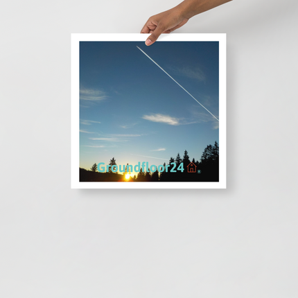 Attractive Sinari Photo paper poster with Groundfloor24 with House Logo