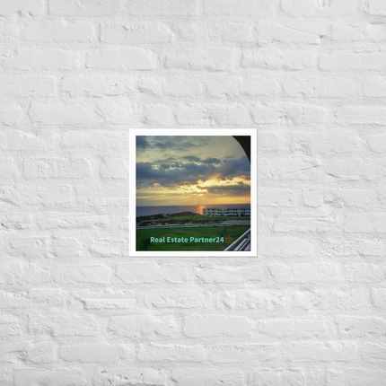 Natural View Photo paper poster with realestatepartner24 with house Logo