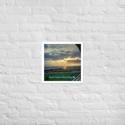 Natural View Photo paper poster with realestatematching with key Logo