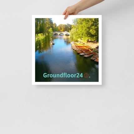 Beautiful Nature Photo paper poster with Groundfloor24 with House Logo
