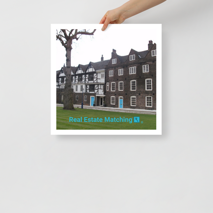 Beautiful Palace Photo paper poster with realestatematching with key Logo