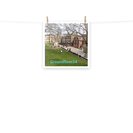 Beautiful Park Photo paper poster with Groundfloor24 with House Logo