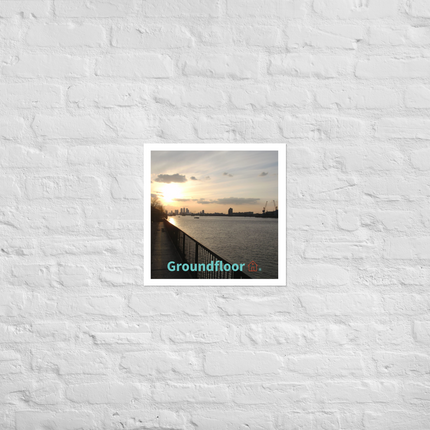 Awesome River View Photo paper poster with Groundfloor with House Logo