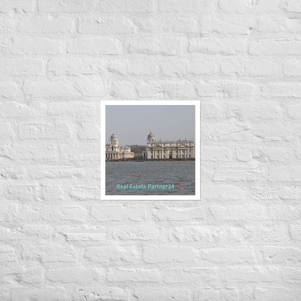 Riverside Beauty Photo paper poster with realestatepartner24 with house Logo