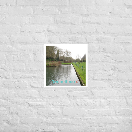 Lakeside Beauty Photo paper poster with Groundfloor with House Logo