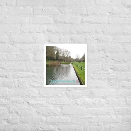 Lakeside Beauty Photo paper poster with groundfloorview24 with House Logo