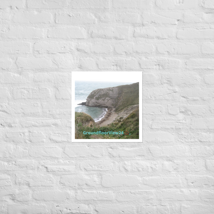 Sea & Hills Photo paper poster with groundfloorview24 with House Logo