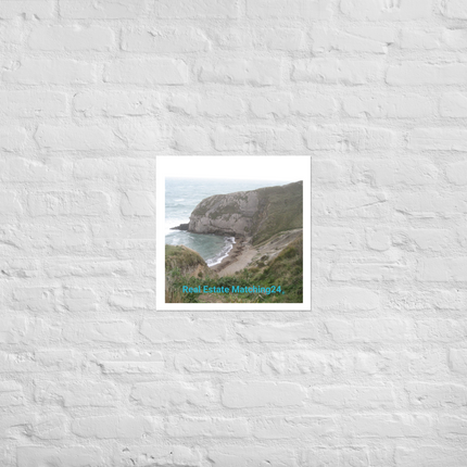 Sea & Hills Photo paper poster with realestatematching24 without key Logo