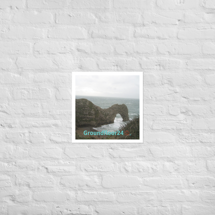 Coastal Escape Photo paper poster with Groundfloor24 with House Logo