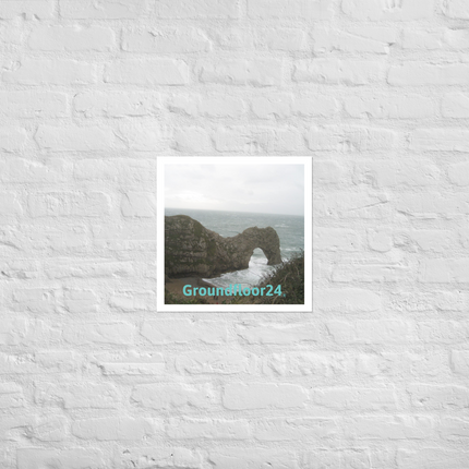 Coastal Escape Photo paper poster with Groundfloor24 without House Logo