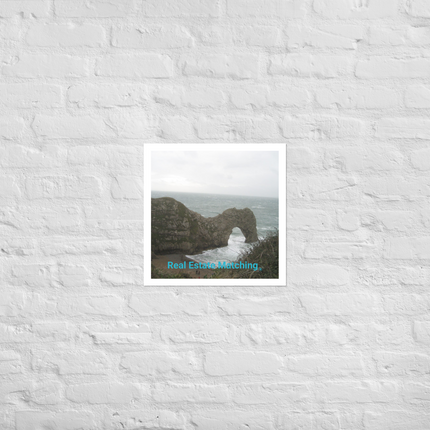 Coastal Escape Photo paper poster with realestatematching without key Logo