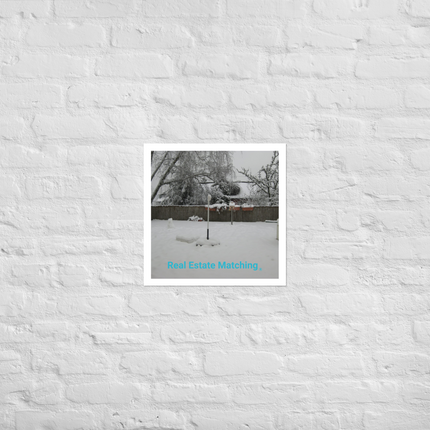 Winter Wonderland Photo paper poster with realestatematching without key Logo