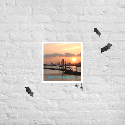 Evening Glow Photo paper poster with realestatematching without key Logo