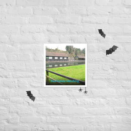 Lakeside Serenity Photo paper poster with realestatematching without key Logo